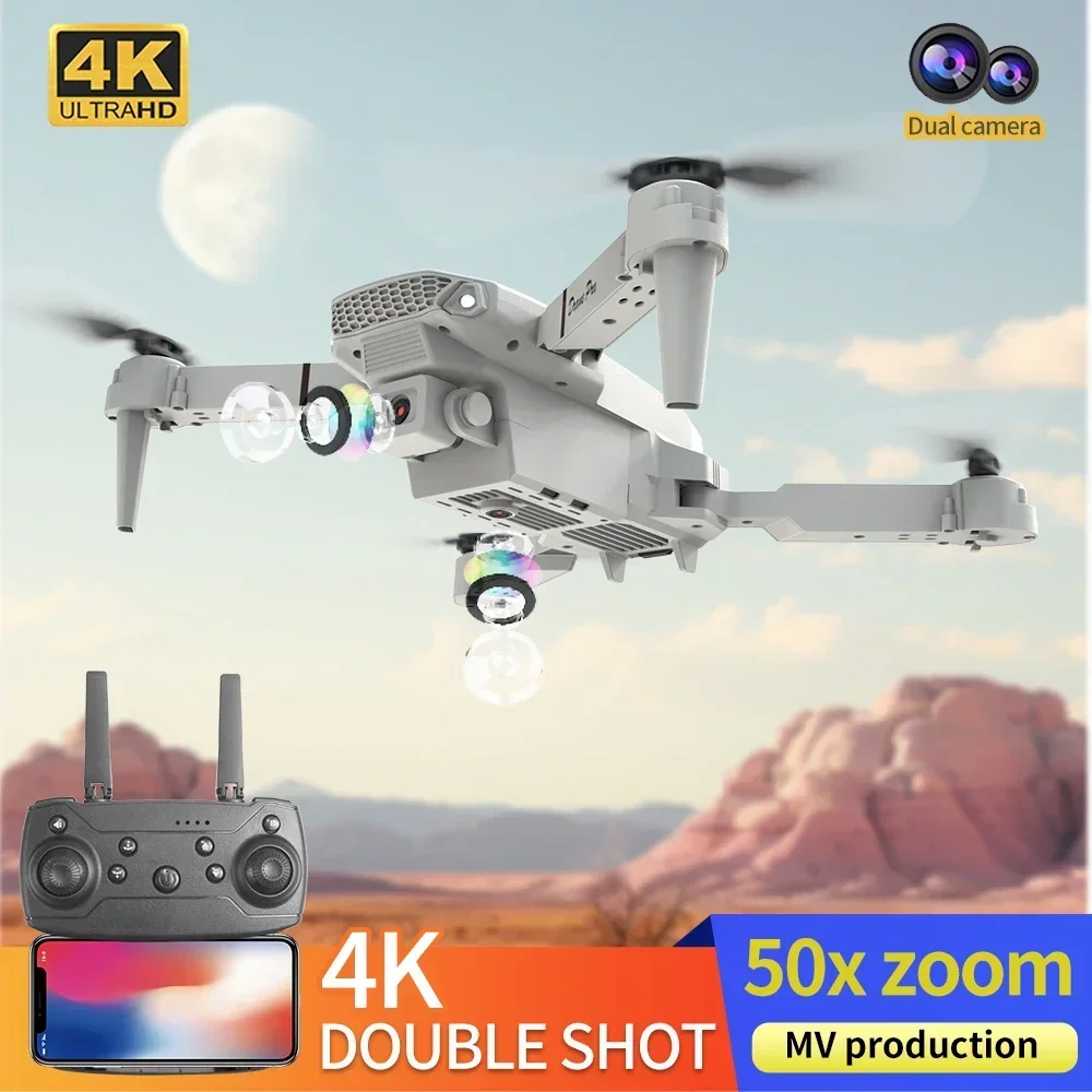 4K HD Camera E88 Mini Drone Wi - Drone Kit Tricopter recension och pris