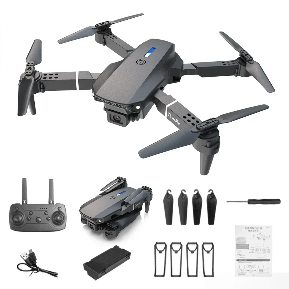 4K HD Camera E88 Mini Drone Wi - Drone Kit Tricopter recension och pris